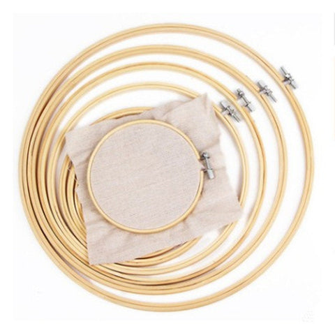 Wooden Embroidery Hoops Stitching Hoop Wooden Hoops Stands Cross Stitch Hoop Round Frame Hoop Art Embroidery Ring