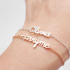Custom Name Bracelet, Personalized Name Bracelet, Customize Your Bracelet, Custom Any Name, Bracelet, Name Gift Jewelry - Gold Silver Rose