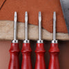 Leather Edge Beveller Leathercraft Edge Tool - 4 Piece Set Craft Leather Edge Cutter Skiving Tool 0.8/1/1.2/1.5mm