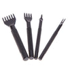Pricking Irons Stitching Leather Craft Irons | Lacing Punch Chisel Set | 6/5/4/3 mm Stitching Length | 1 2 4 6 prong Leathercraft Punching