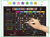 Chore Chart for Kids Reusable, Reward Chart, Girls Chore Chart, Boys Chore Chart, Dry Erase Board, Magnetic Blackboard