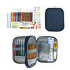 Crochet Needles Set- Crochet Hooks - Sewing Needles - Yarn Needles - Stitch Holder Yarn Weave Knitting Needles Scissors Hook with Case