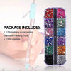 Diamond Painting Drill Pen + 2000 Crystals Set - DIY Drilling Accessory Kit - Personalized Gift Art Supply