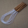 Fixed Circular Knitting Needles - Circular Bamboo Carbonized Knitting Needles 2mm-10mm 18 Piece Set - Crochet Hook Needles -