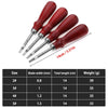 Leather Edge Beveller Leathercraft Edge Tool - 4 Piece Set Craft Leather Edge Cutter Skiving Tool 0.8/1/1.2/1.5mm
