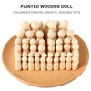 50 pcs Natural Unfinished Blank Wooden Peg Doll Bodies -Solid Wood People Shapes - Waldorf DIY Wood Craft-Paint Your Own Wooden Peg People