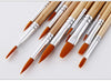 Set of 12 pointy and flat paint brushes - Size 2, 4, 6, 8, 10, 12 - Watercolor high quality paint artist brush - Painting Art Supplies