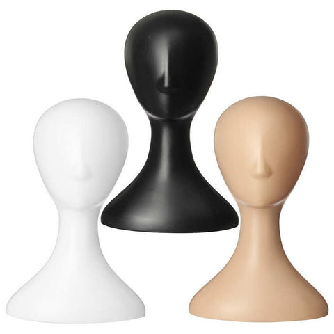 Mannequin Head Hat Display Unisex Female Adult - Styling Head Canvas Wig Making Hat Display