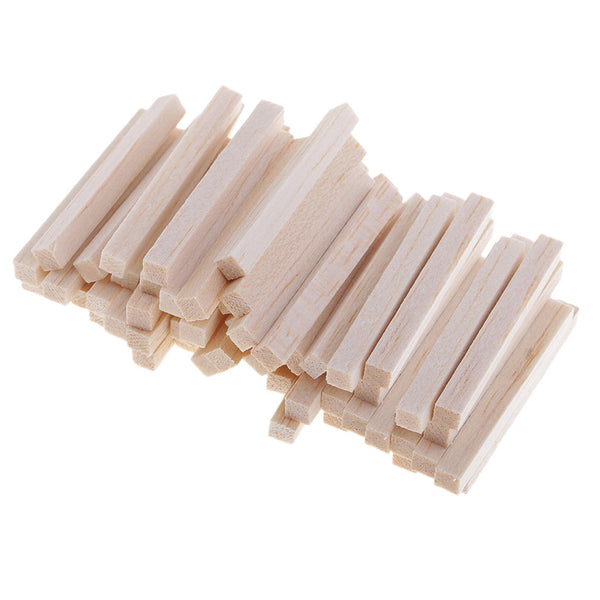 100 Unfinished Wood Blocks for Wood Crafts - Wooden Rectangle - Wooden Supplies - Balsa Wood - Wooden Sticks - Wooden Rod - Carving Blocks
