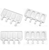 Ice Cream Mold - Silicone Frozen Ice Cream Juice Maker Mold - 4 Cell - Ice Cream Making Supplies - Dessert Cooking Supplies