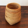 Handwoven Round Rattan Storage Cup | Rattan Storage Cup | Pen Holder | Kitchen Utensil Holder | Dining Table Decor | Handmade Desk Organizer