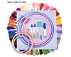 Full Set of Embroidery Thread Skeins - 50 Pieces - Various Colours - Pen Needle Plastic Hoop Set Kit Thread Punch Stitching Knitting