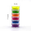 6 Neon Eyeshadow Pigments - Red Orange Yellow Green Blue Purple Bundle - Colorful Vivid and Vibrant Colors Rainbow Rave Festival Party