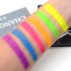 6 Neon Eyeshadow Pigments - Red Orange Yellow Green Blue Purple Bundle - Colorful Vivid and Vibrant Colors Rainbow Rave Festival Party