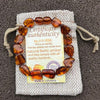 Amber bracelet – Beaded Amber Bracelet – Stretch bracelet – Unisex – Beaded bracelet – Baltic Amber Bracelet - Amber Jewelry Natural Gift