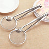 Serving Clamp - Kitchen Tong - Stainless Steel Mesh Frying Food Clip - Oil Removing Kitchen Tool - Snack Fried Food Buffet Cooking Spatula