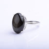Black Obsidian Silver Ring - Protection Ring - Gemstone Jewelry - Gemstone Ring - Unisex Ring - Protection Stone Ring - Birthstone Ring