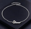 Customized Crown Name Anklet - Personalized Anklet - Mother's Gift - Girlfriend's Gift - Anniversary Gift - Girlfriend Gift - Custom Anklet