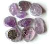 Natural Amethyst Tumbled Stones, Purple Quartz Geodes, Raw Amethyst Stone, Healing Crystals and Stones, Amethyst Crystal Chip Pebbles Rocks
