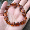 Amber bracelet – Beaded Amber Bracelet – Stretch bracelet – Unisex – Beaded bracelet – Baltic Amber Bracelet - Amber Jewelry Natural Gift