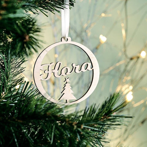 Custom Ornaments, Personalized Christmas Tree Decorations, Custom Wooden Ornaments for Christmas, Hanging Tree Decoration with Your Name