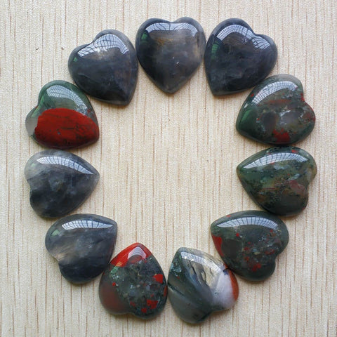 10 Pieces Bloodstone Crystal - Tumbled Bloodstone - Gemstone - Bloodstone Healing Crystal - Healing crystal - Tumbled Blood Stone