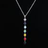 7 Chakra Necklace, Healing Gemstone Necklace, Reiki Crystal Chakra Necklace, Statement Necklace, Rainbow Necklace, Yoga Gemstone Necklace