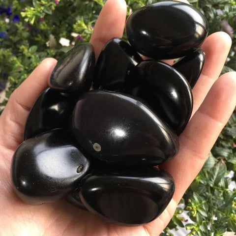 Black Obsidian Tumbled Stone, Healing Crystals, Protection Stone, Reiki Mineral, Root Chakra, Negative Energy Protection, Gemini Birthstone