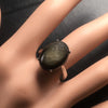 Black Obsidian Silver Ring - Protection Ring - Gemstone Jewelry - Gemstone Ring - Unisex Ring - Protection Stone Ring - Birthstone Ring