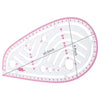 4 Pcs Pattern Making Ruler Set Tailor Fashion Measuring Kit Clear Sewing Drawing Ruler Sleeve Arm French Curve Cutting Ruler Paddle Wheel