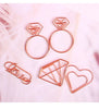 Diamond Heart Ring Pineapple Paper Clip - Binding Office Craft School Wedding - School Supplies - Kids Stationary - Planner Scrapbook