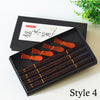 Japanese Style Wooden Chopstick and Chopstick Holder Rest Set - Travel Set with Box - Oriental Tableware Sushi - Chinese Chopstick - Natural
