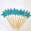 10 Star Cupcake Toppers - Glitter - First Birthday Decor Party Decor Birthday Party Bachelorette Party Engagement Party Decor Decoration