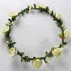 Flower crown For Women, White Flower Girl Crown, Flower Headband, Flower Crown Wedding, Flower Wreath for Hair, Bridesmaid Flower Crown