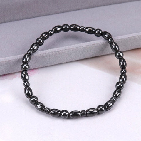 Magnetic Bracelet for Women, Black Hematite Bracelet, Magnetic Clasp, Magnetic Healing Bracelet, Magnetic Ankle Bracelet Therapy Anklet