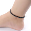 Magnetic Bracelet for Women, Black Hematite Bracelet, Magnetic Clasp, Magnetic Healing Bracelet, Magnetic Ankle Bracelet Therapy Anklet