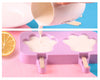 Ice Cream Mold - Silicone Frozen Juice Maker Mold - 4 Cell - Ice Cream Making Supplies - Dessert Cooking Supplies Paw Feet Snowman