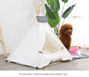 White Pet Teepee with Pad, Tent, Tipi, Teepee, Dog Tipi, Cat Teepee, Cat Tipi, Tepee Wigwam, Boho Living, Cat Bed, Dog Bed, Cat House