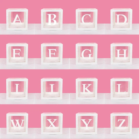 Customizable Balloon Box for Baby Shower Decorations | For All Events | Decorative Boxes with Letters BABY | Birthday Party Decor Boy Girl