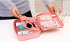 Pink Cosmetic Bag - Makeup Bag -Make Up Storage - Toiletry Bag - Toiletry Organizer Women - Large Travel Case - Zipper Makeup Case Pouch