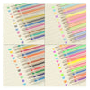 24 48 Colors/Set Flash Ballpoint Gel Pen Highlight Refill Color Full Shinning Refill Painting Pen Ink Drawing Color Pen Art Supplies