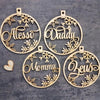 Custom Ornaments, Personalized Christmas Tree Decorations, Custom Wooden Ornaments for Christmas, Hanging Tree Decoration with Your Name