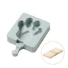 Ice Cream Mold - Silicone Frozen Juice Maker Mold - Heart Mold - Ice Cream Making Supplies - Dessert Cooking Supplies Paw Feet