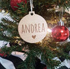 Custom Ornaments, Personalized Christmas Tree Decorations, Custom Wooden Ornaments for Christmas, Hanging Tree Decoration with Your Name