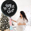 Large Black Boy or Girl Gender Reveal Balloon Kit, Gender Reveal Decor, Large Confetti Balloon, Latex Baby Shower Balloon, Baby Shower Decor