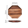 Round Wooden Octagon Breakfast Tray | Storage Tray | Wedding Gift | Breakfast Table Tray | Bowl Tray | Platter | Serving Tray | Rustic