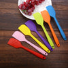 Silicone Spatula, Heat Resistant Seamless Rubber Spatula Cake Cooking Tool Silicone Mixing Scraper for Cooking, Baking Multicolor Kitchen