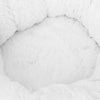 Plush Pet Cat Dog Bed Fluffy Round Soft Warm Winter Calming Bed Cozy Warm Plush Sleeping Kennel Donut Nest Puppy Kitten Bed Christmas