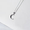 Moon Necklace - Crescent Moon Necklace - Dainty Silver Moon Pendant - Delicate Necklace - Dainty Necklace - Gift for Her - Celestial