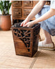 Wooden Trash Can, Wooden Kitchen Trash Cans, Dustbin, Wooden Trash Bin, Wooden Garbage Can, Wooden Wastebasket, Wooden Garbage Bin, Garbage Container